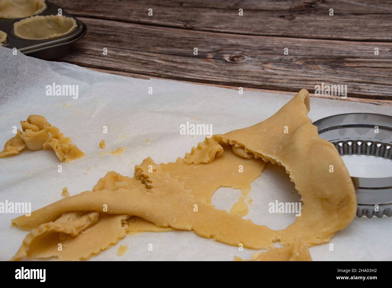 Mince torta pasty fare crostate di Natale Foto Stock