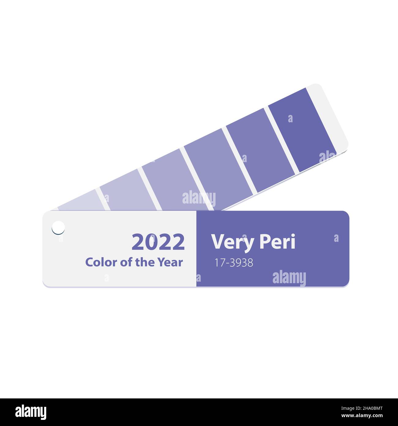 Molto Peri Pantone colore dell'anno 2022. Illustrazione vettoriale dei campioni della guida dei colori Illustrazione Vettoriale