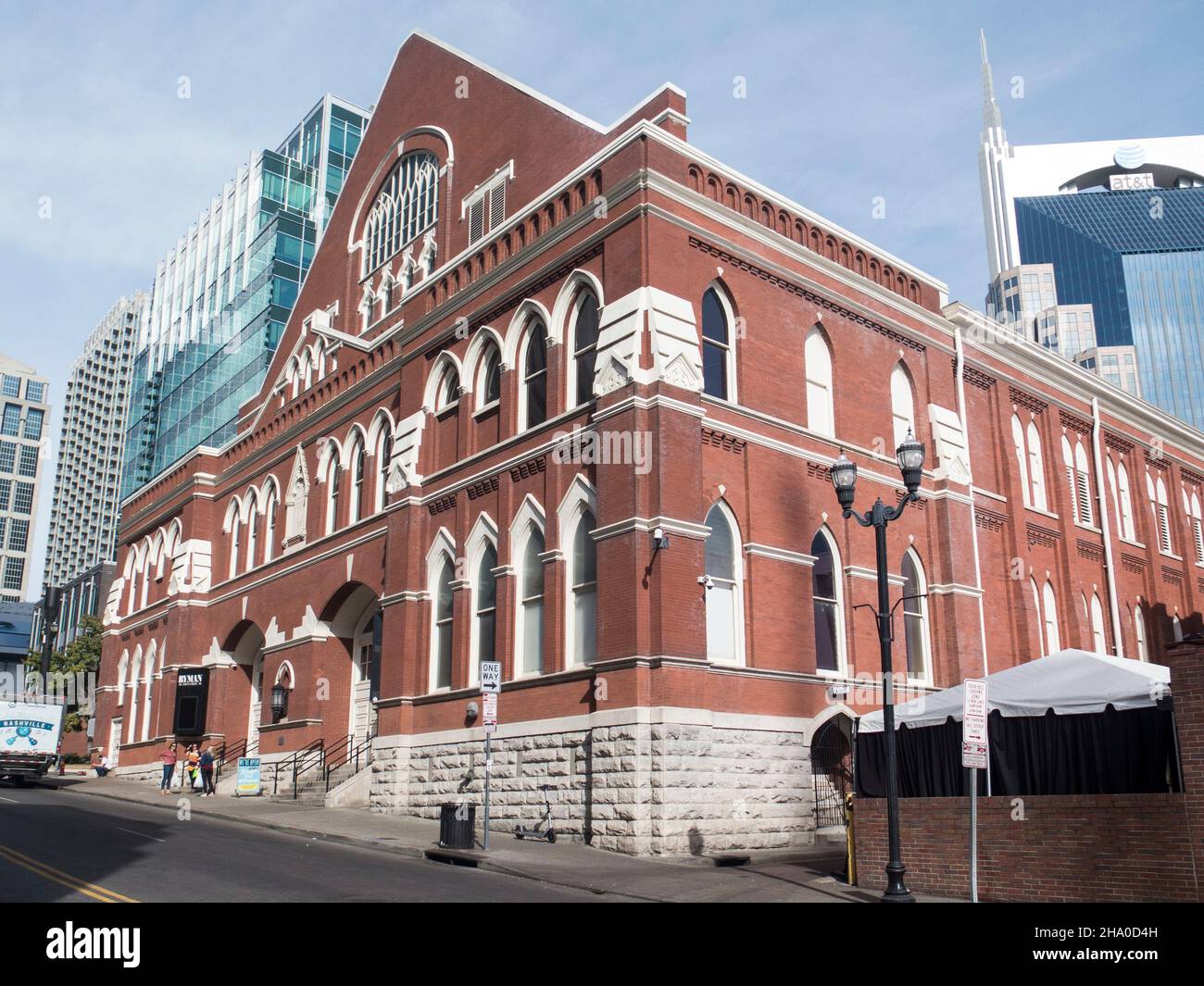 Ryman Auditorium ex sede del Grand Ole Opry, Nashville, Tennessee Foto Stock