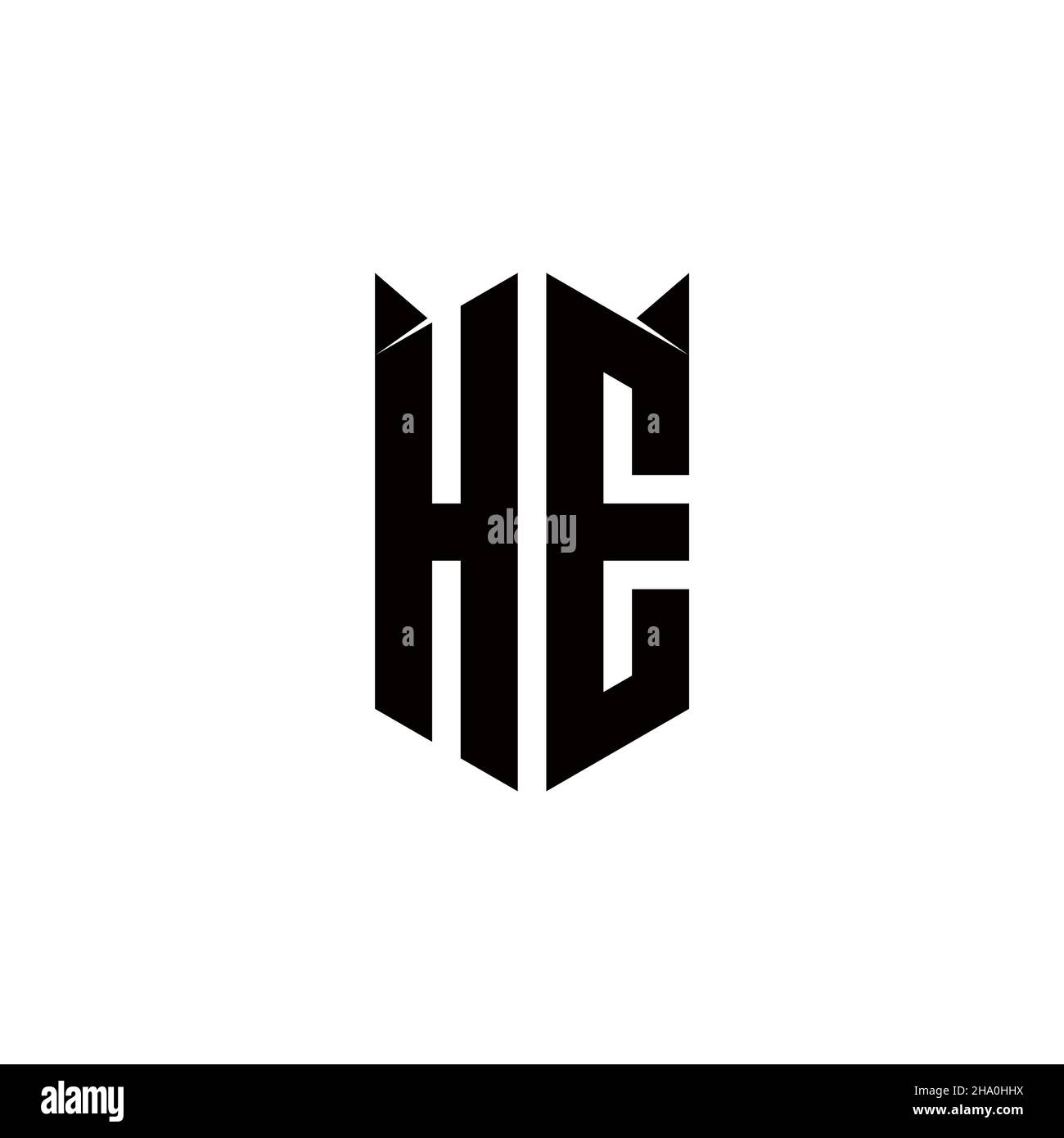 IL monogramma con logo con schermo forma disegni modello vettore icona moderna Illustrazione Vettoriale