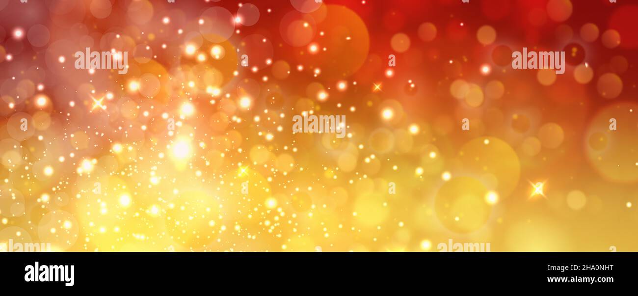 Fantastico nuovo anno Rosso gioioso con colori mattone fuoco illustrativo Banner sfondo concetto di Celebrazione per gli annunci Foto Stock