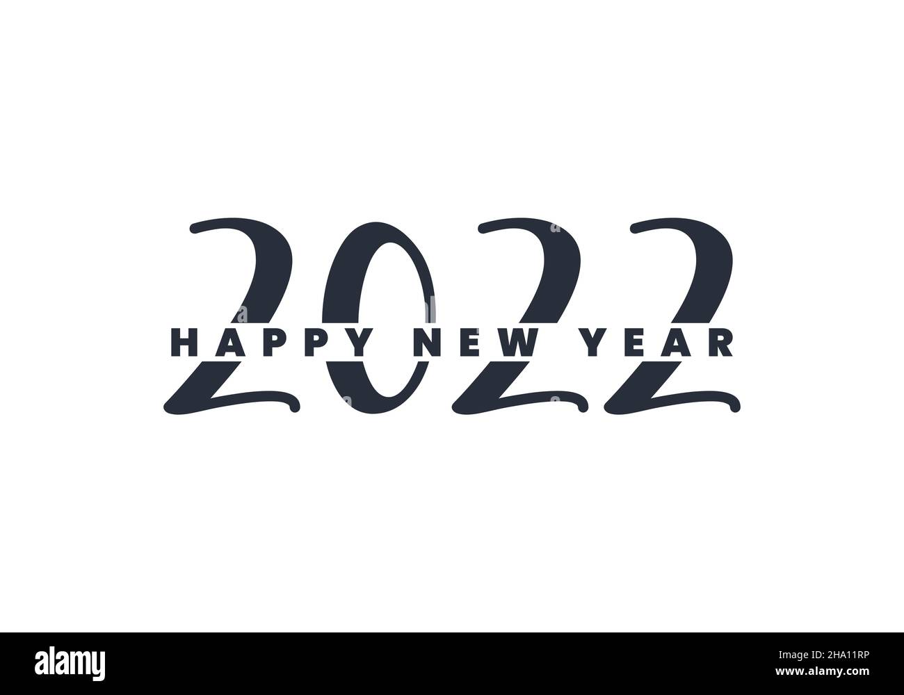 Felice anno nuovo 2022 Illustrazione Vettoriale