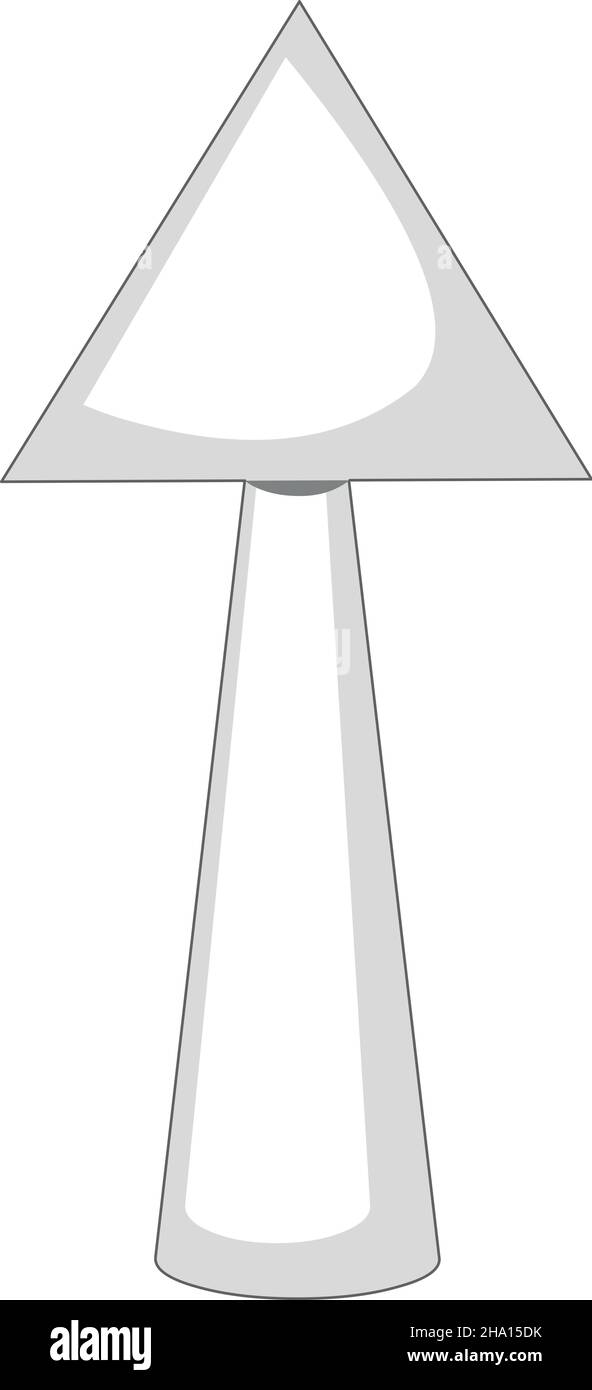 Illustrazione vettoriale di una freccia bianca rivolta verso l'alto Illustrazione Vettoriale