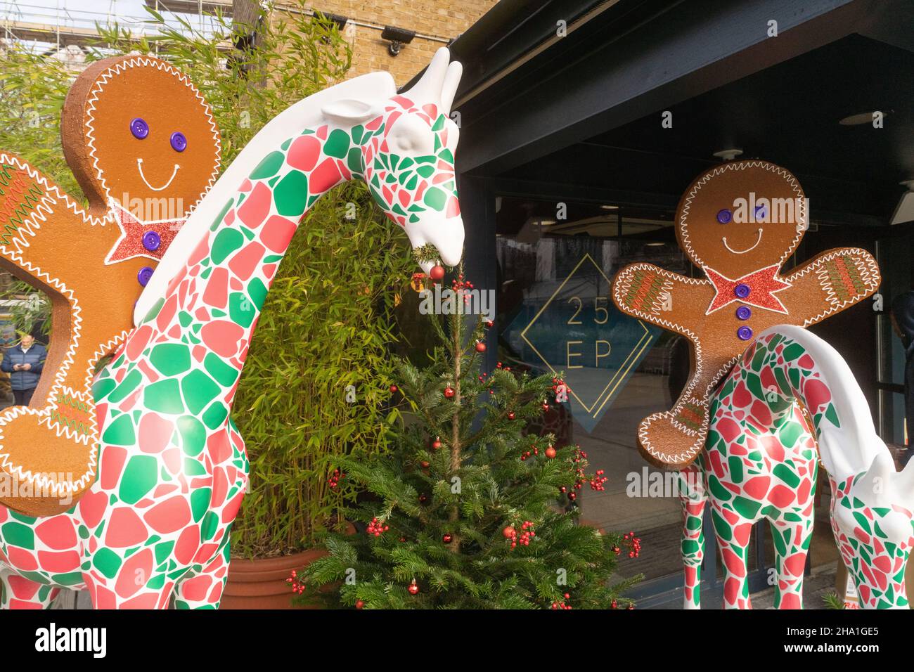 Eccleston Yards negozi Chic, ristoranti, uno yoga studio e co-working spazio in offerta in un vivace centro commerciale all'aperto Foto Stock