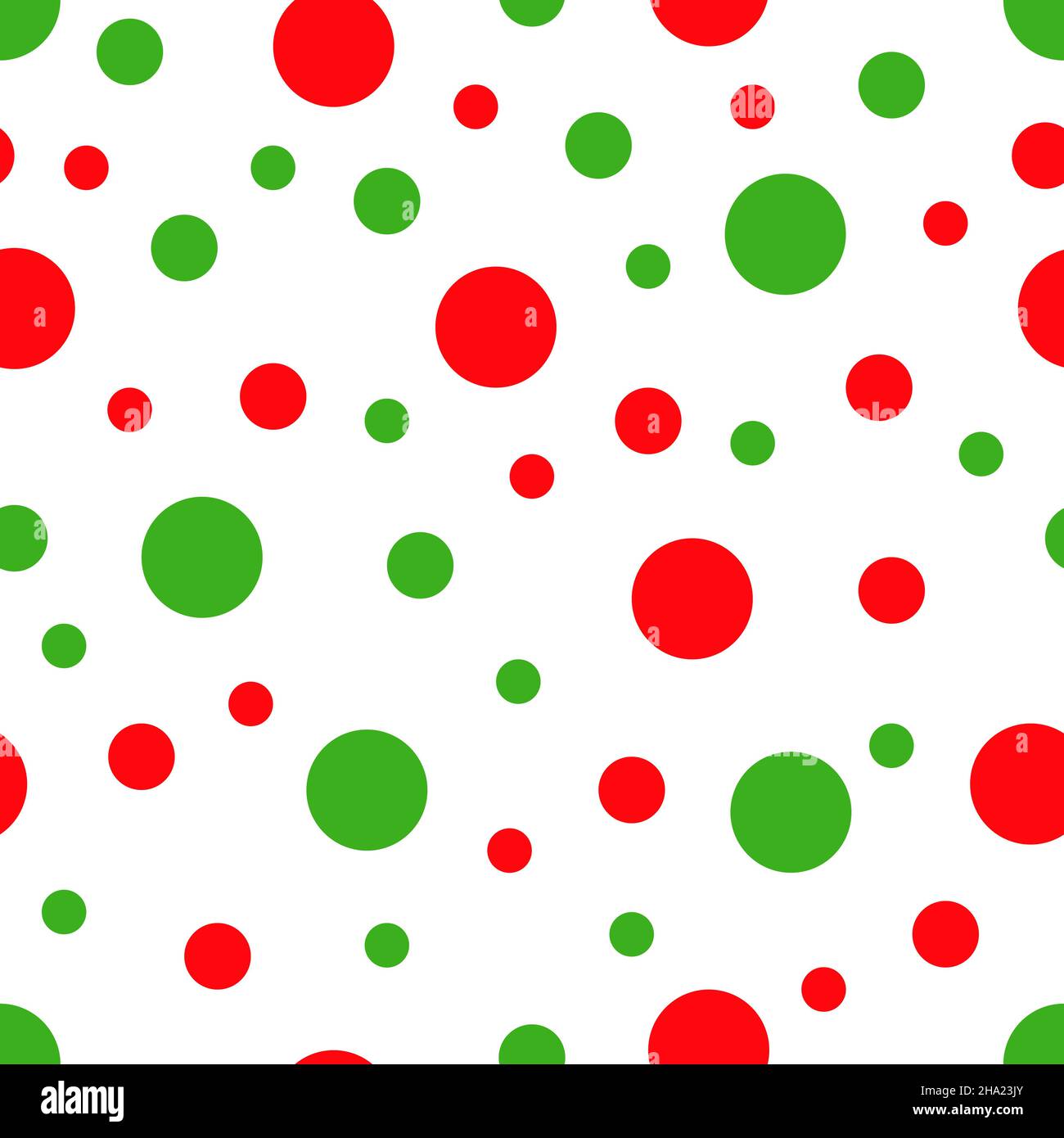 Sfondo bianco con punti rossi e verdi . Illustrazione vettoriale. Illustrazione Vettoriale