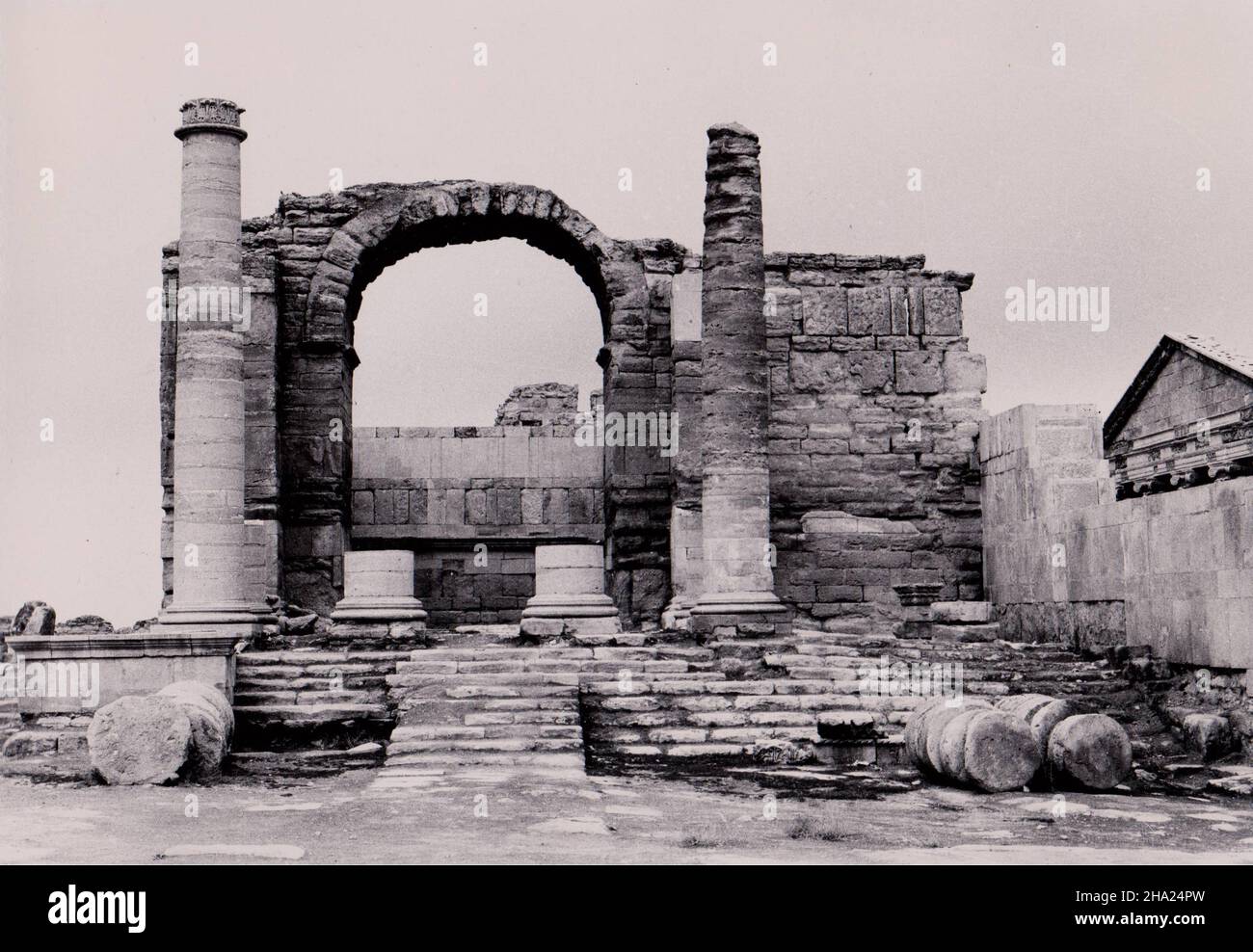 Tempio di Shairu a Hatra, Iraq 1981 Foto Stock