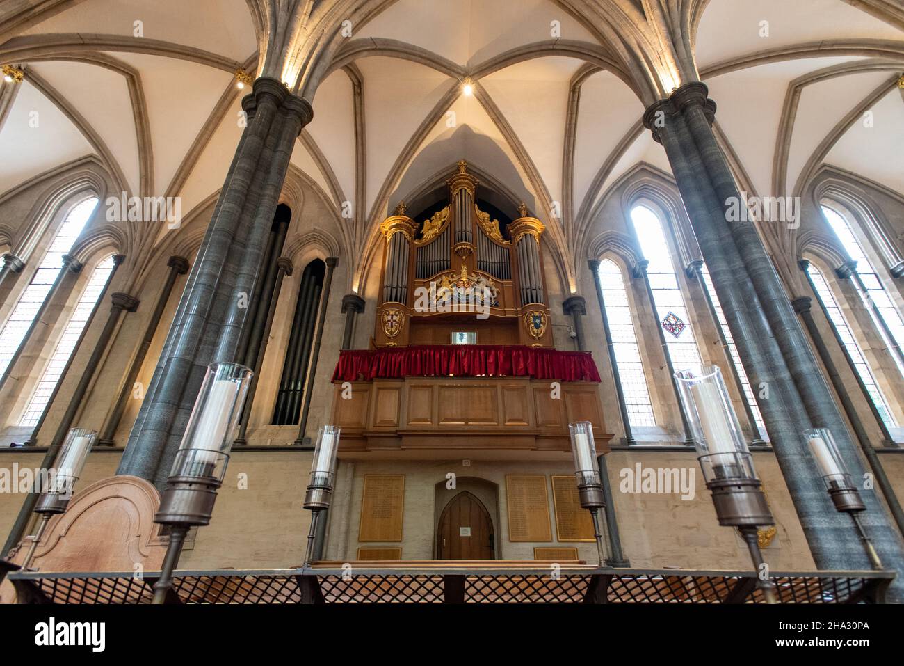 Londra, settembre 2021. La Chiesa del Tempio è strettamente legata all'Ordine dei Cavalieri Templari e ai misteri del Santo Graal. Foto Stock