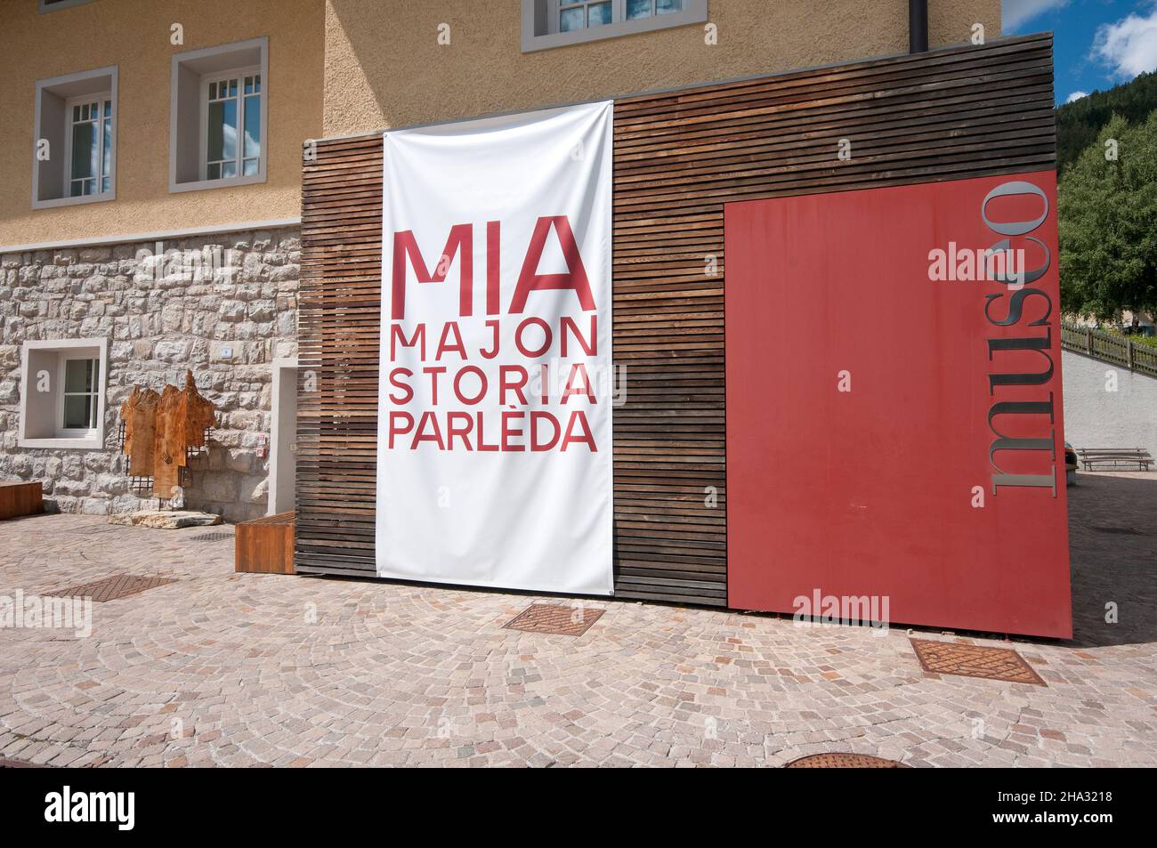 Museo etnografico ladino di Vigo di Fassa (San Giovanni di Fassa), Val di Fassa, Trento, Trentino-Alto Adige, Italia Foto Stock