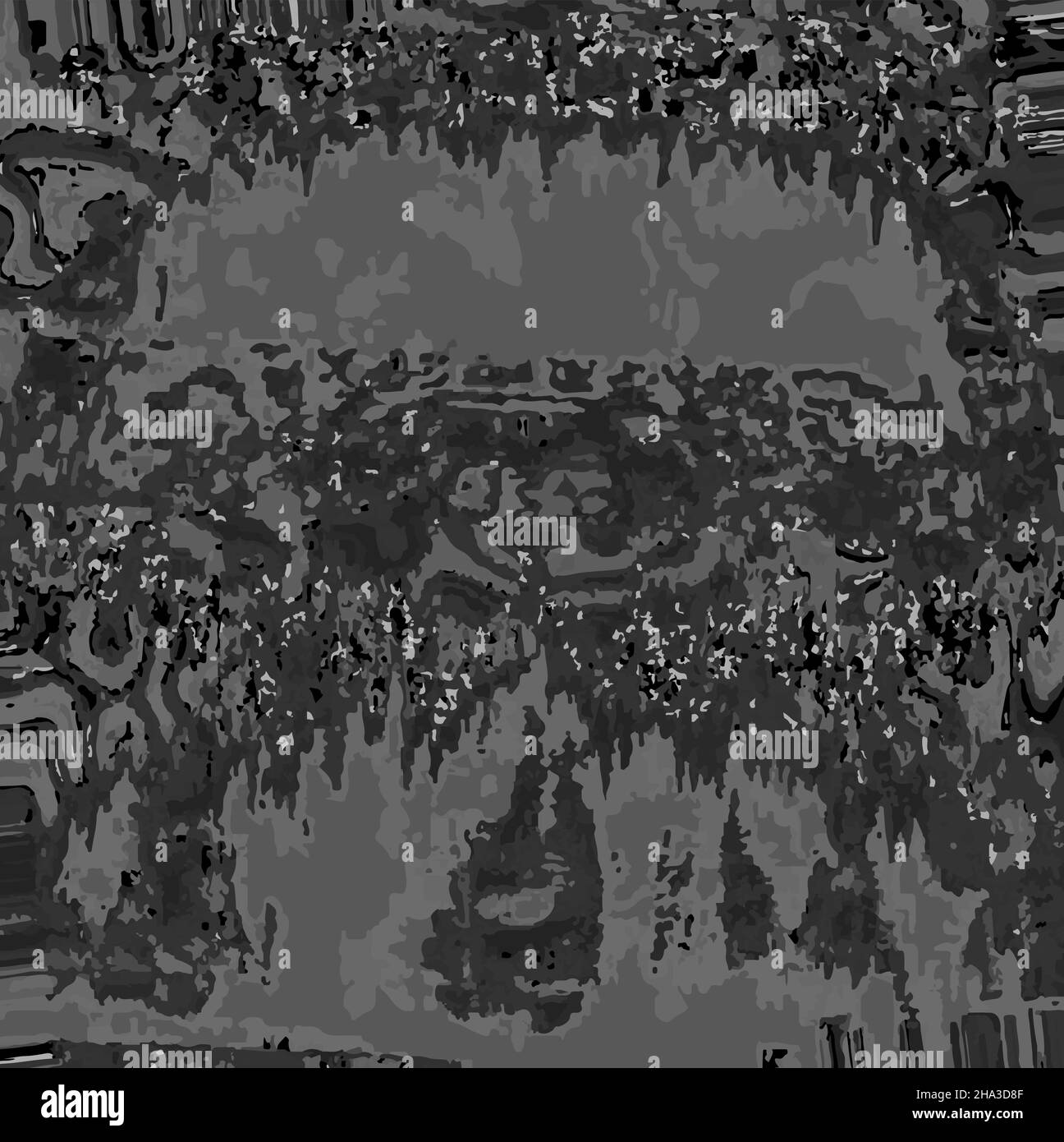 Questa è un'illustrazione dello sfondo della schermata di bug di Cool glitch Illustrazione Vettoriale