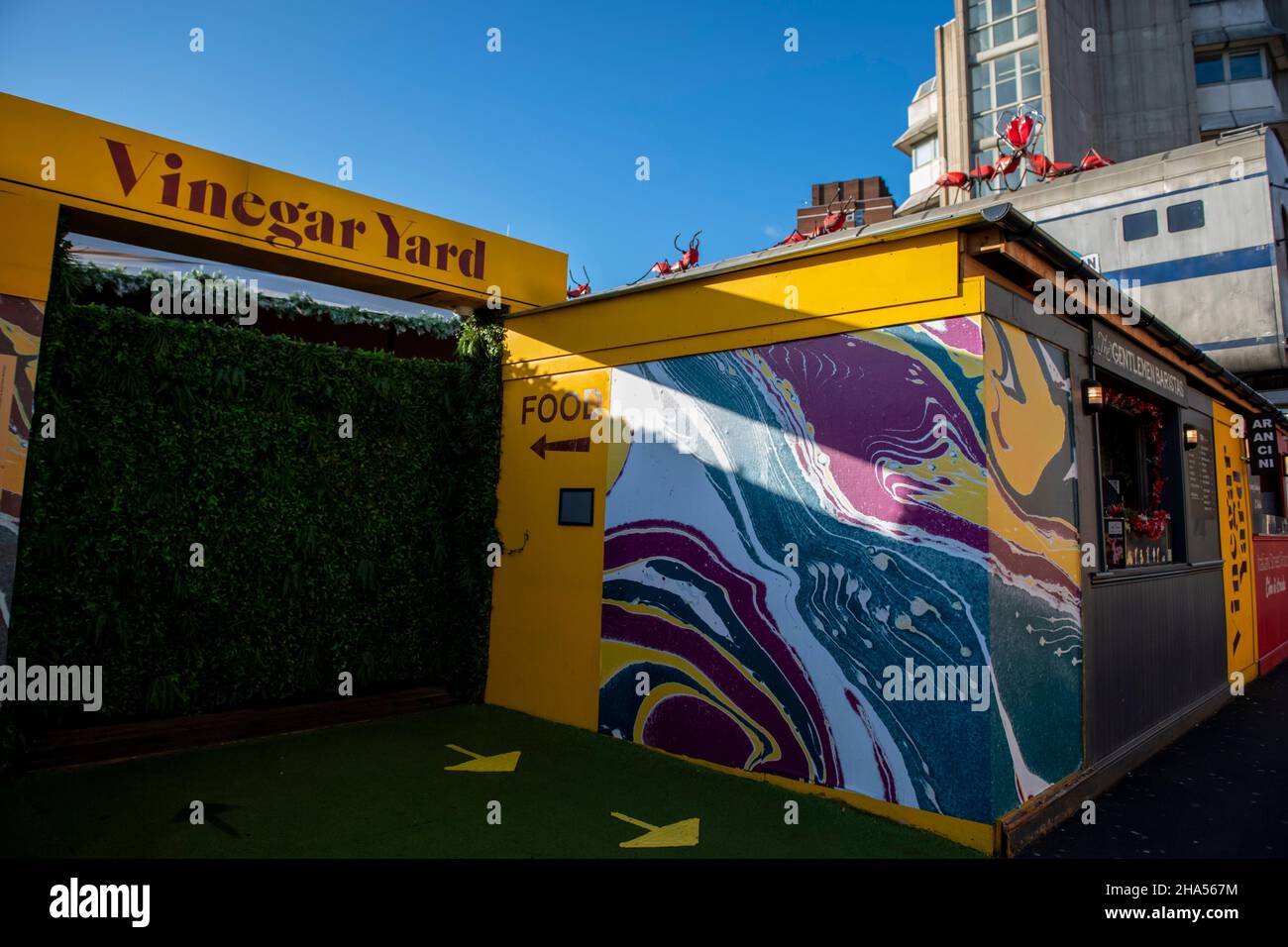 Acetay Yard shopping e mercato alimentare Thomas Street Foto Stock
