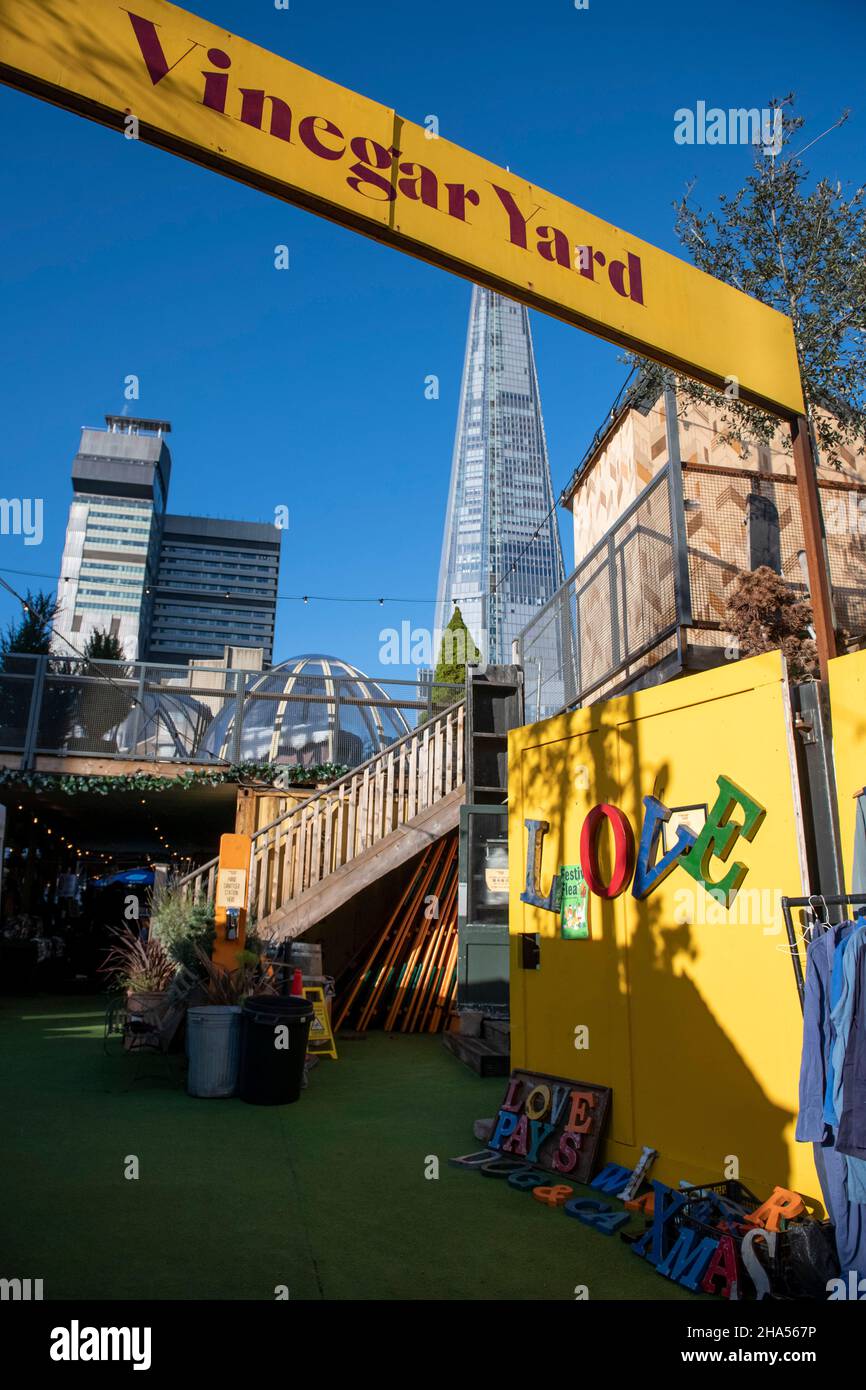 Acetay Yard shopping e mercato alimentare Thomas Street Foto Stock