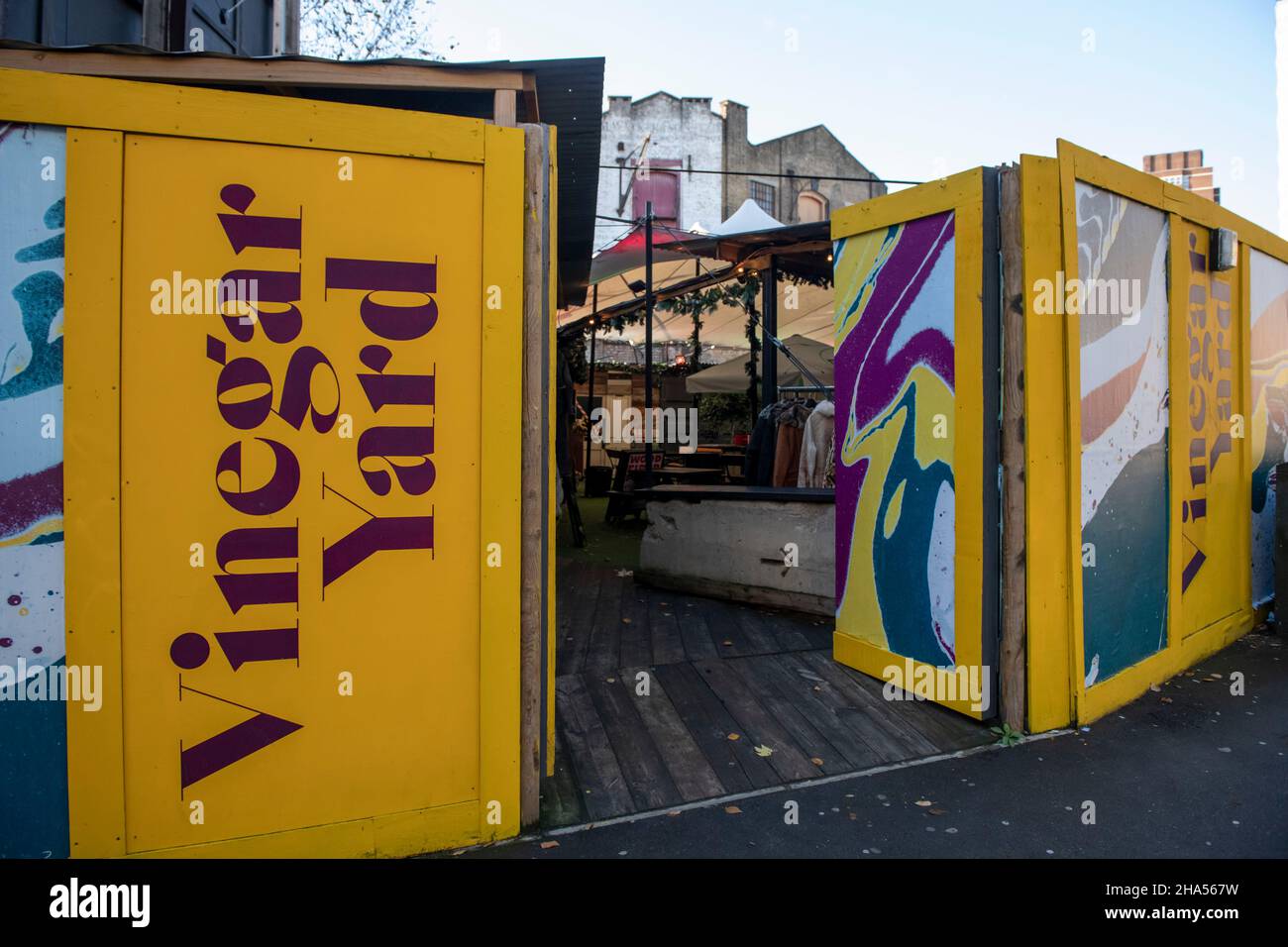 Acetay Yard shopping e mercato alimentare Thomas Street Foto Stock