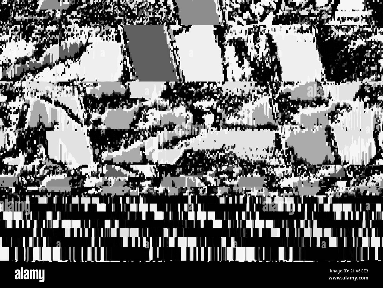 Questa è un'illustrazione di Cool bug glitch TV sfondo Illustrazione Vettoriale