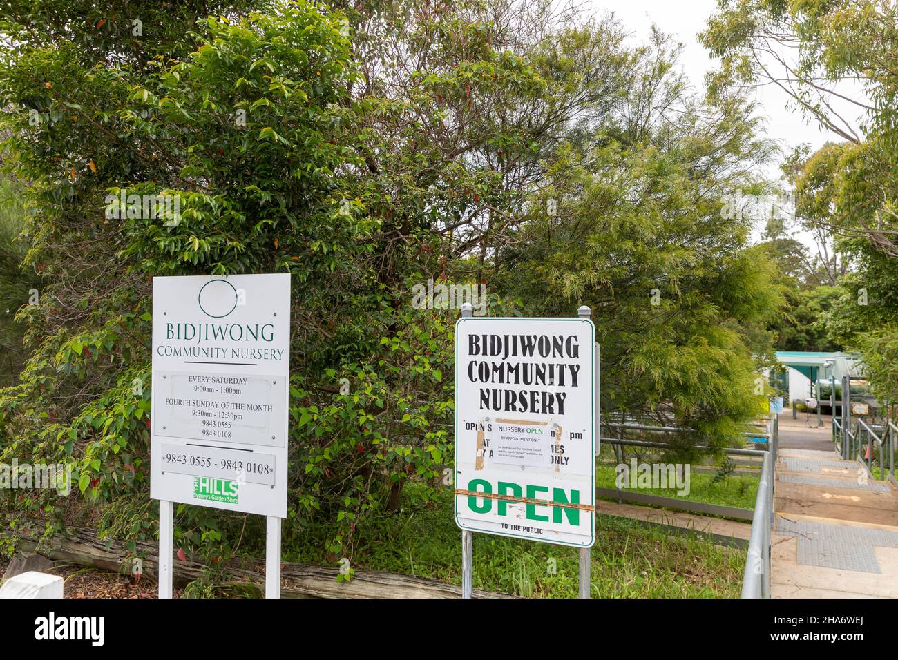 Bidjiwong vivaio aborigeno comunità a Balkham Hills, North West Sydney, NSW, Australia Foto Stock