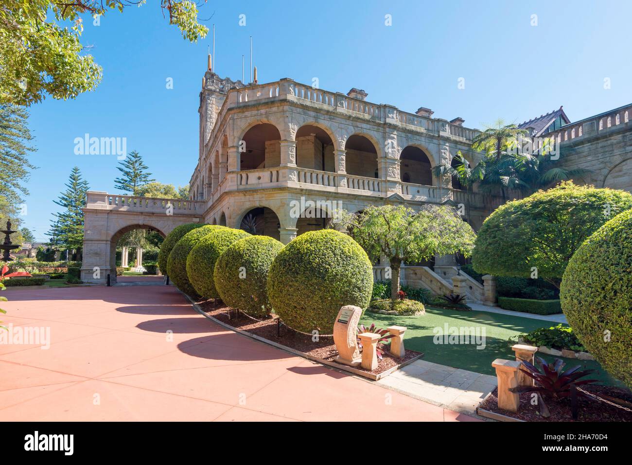 Curzon Hall, uno stile rinascimentale italiano, ex casa dell'imprenditore Harry Smith costruito nel 1897 della pietra arenaria locale di Sydney è ora un centro funzioni Foto Stock