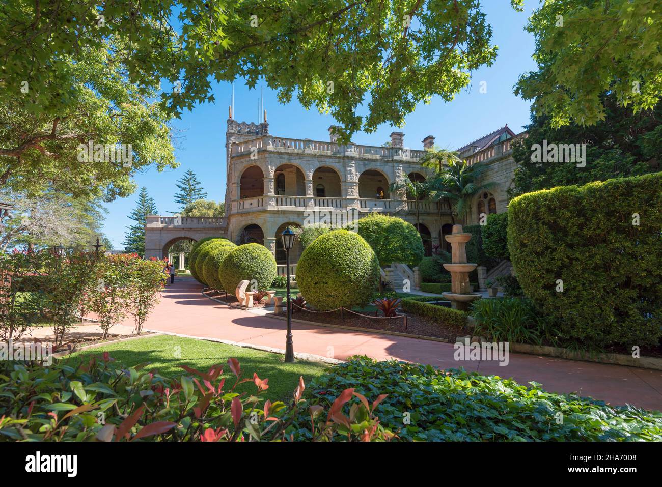 Curzon Hall, uno stile rinascimentale italiano, ex casa dell'imprenditore Harry Smith costruito nel 1897 della pietra arenaria locale di Sydney è ora un centro funzioni Foto Stock