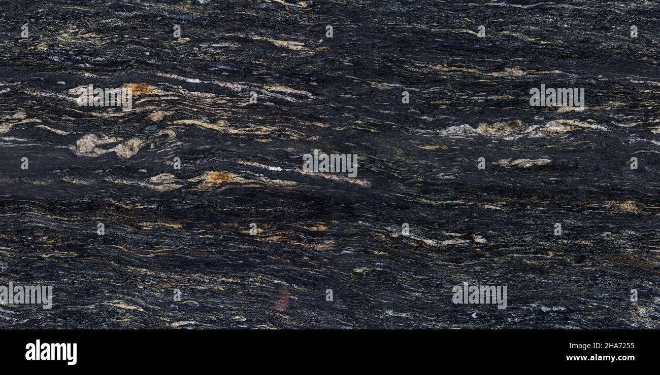 Texture marmo cosmo nero, sfondo naturale ad alta risoluzione Foto Stock