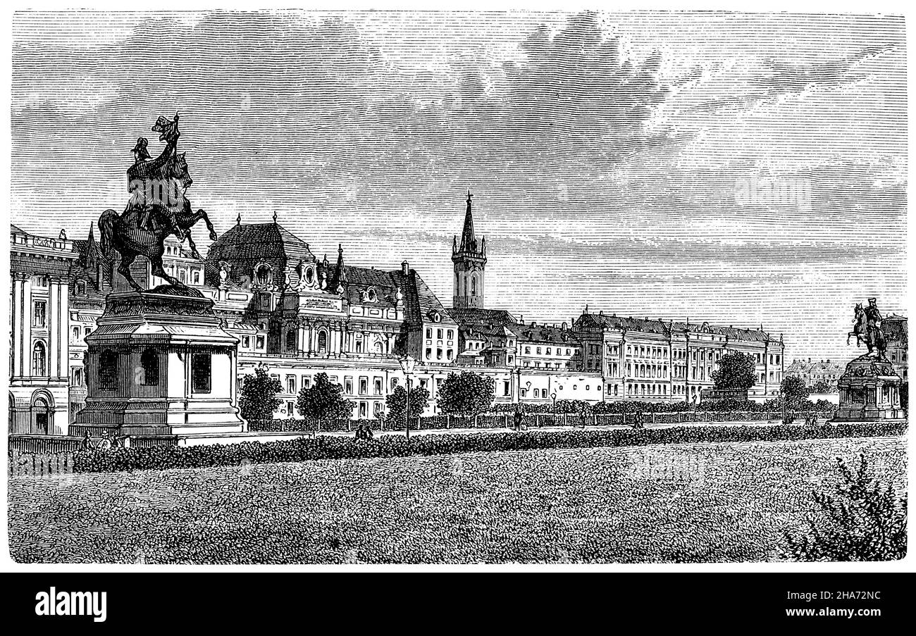 Vienna: Palazzo Imperiale, , (Enciclopedia, 1893) Foto Stock