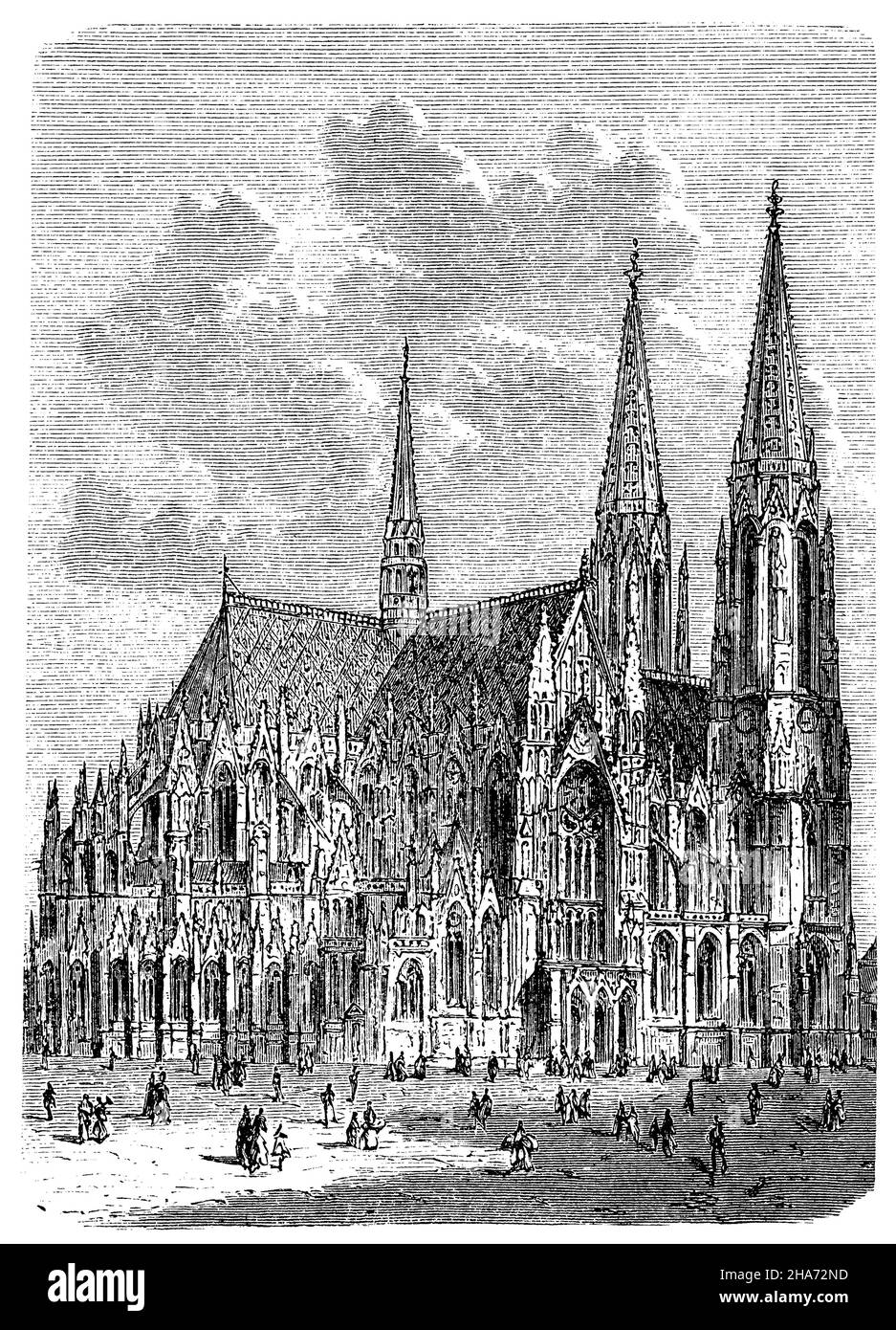 Vienna: Chiesa votiva, , (Enciclopedia, 1893) Foto Stock