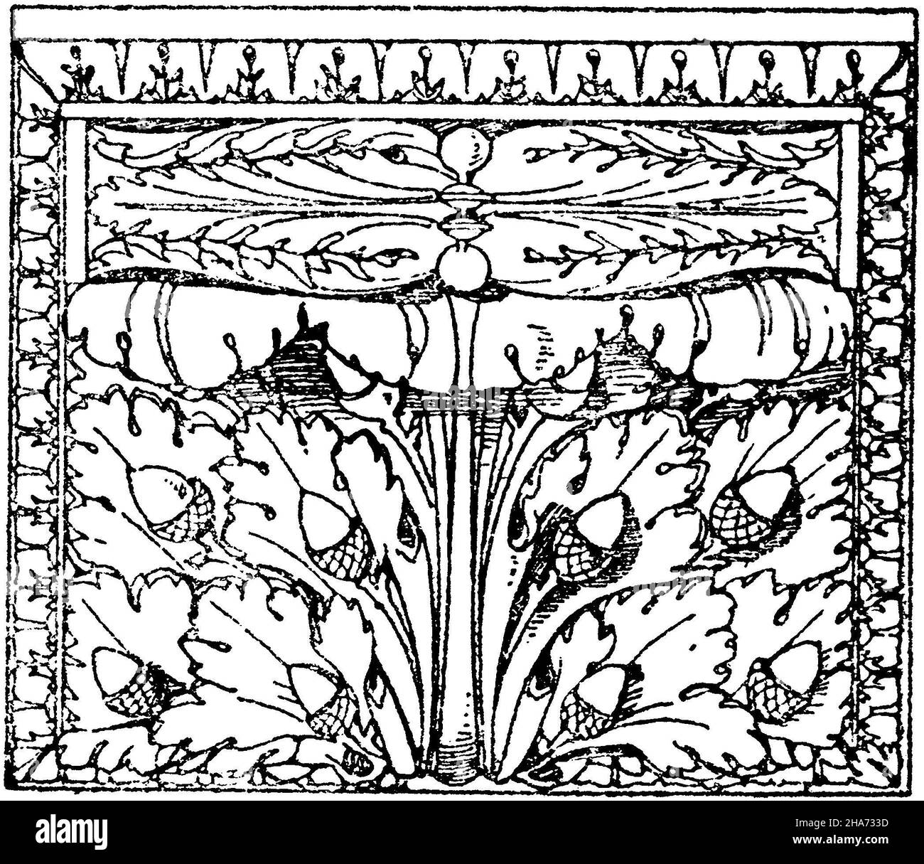 Vista frontale di una console romana nel Museo Vaticano di Roma., , ML (libro modello, ) Foto Stock