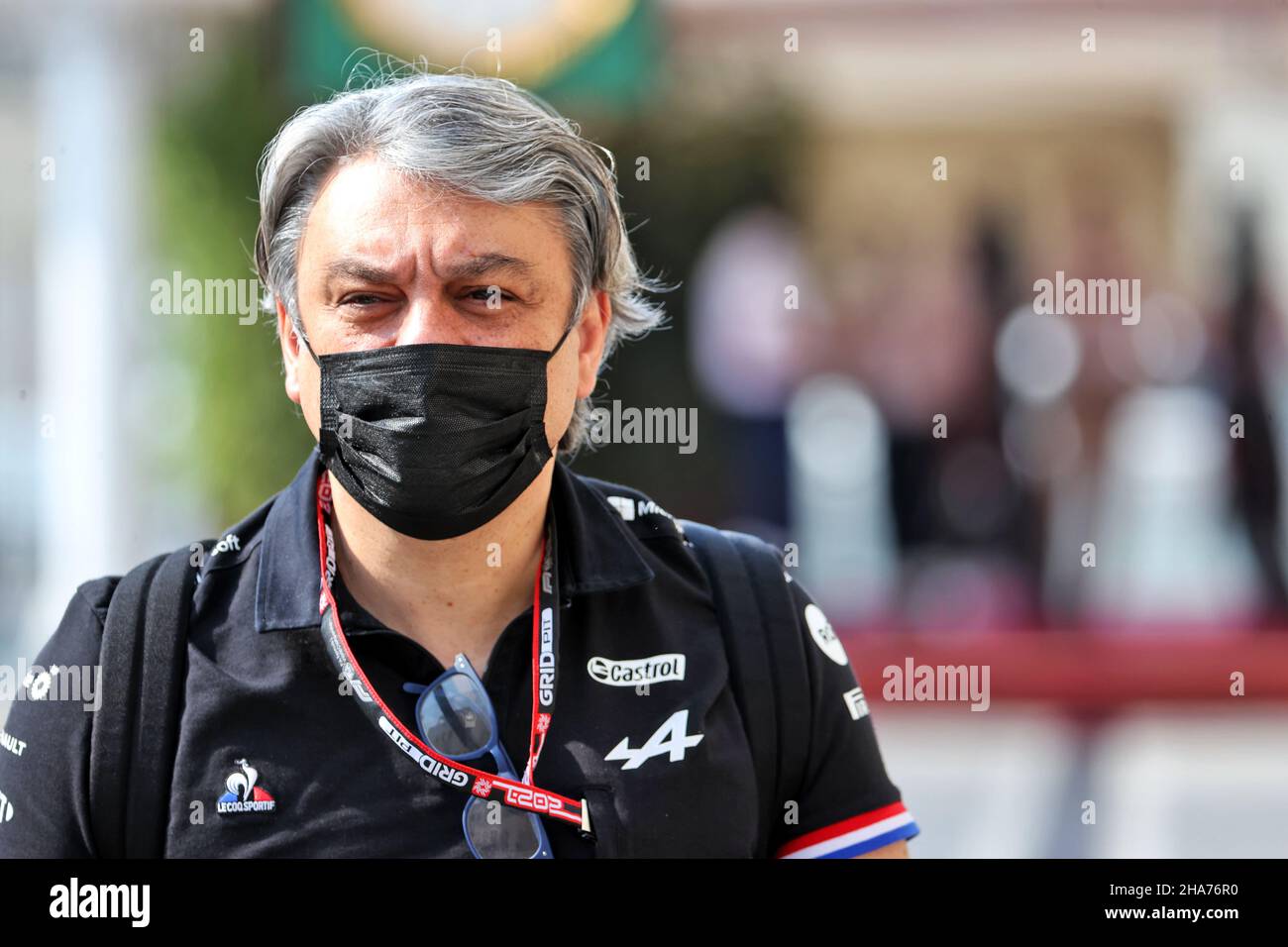 Abu Dhabi, Abu Dhabi. 11th Dic 2021. Abu Dhabi, Emirati Arabi Uniti. 11th dicembre 2021. Davide Brivio (ITA) Alpine F1 Team Racing Director. 11.12.2021. Formula 1 World Championship, Rd 22, Gran Premio di Abu Dhabi, Yas Marina Circuit, Abu Dhabi, Qualifiche Day. Il credito fotografico dovrebbe essere: XPB/Press Association Images. Credit: XPB Images Ltd/Alamy Live News Foto Stock