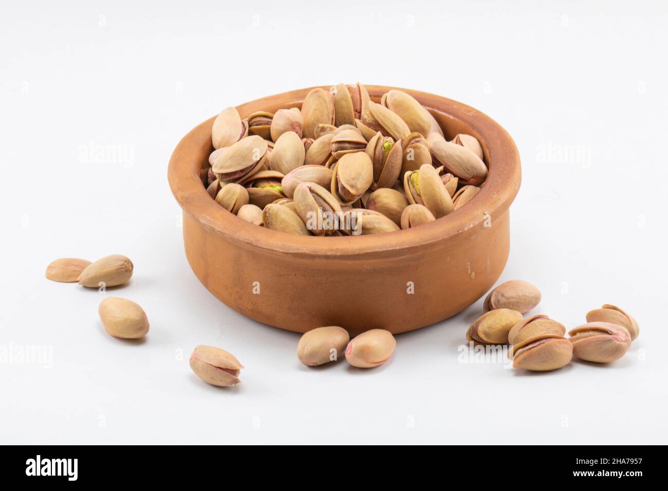 Fıstık, kuruyemiş, sağlıklı,. Severek tüketmek gerekli, Foto Stock