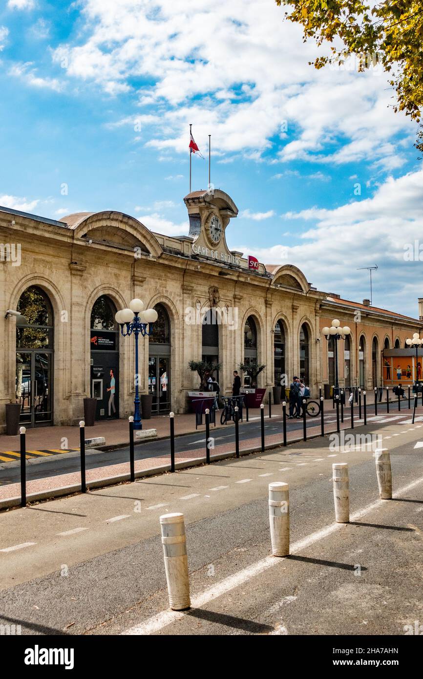 Stazione ferroviaria, Beziers, Francia Foto Stock