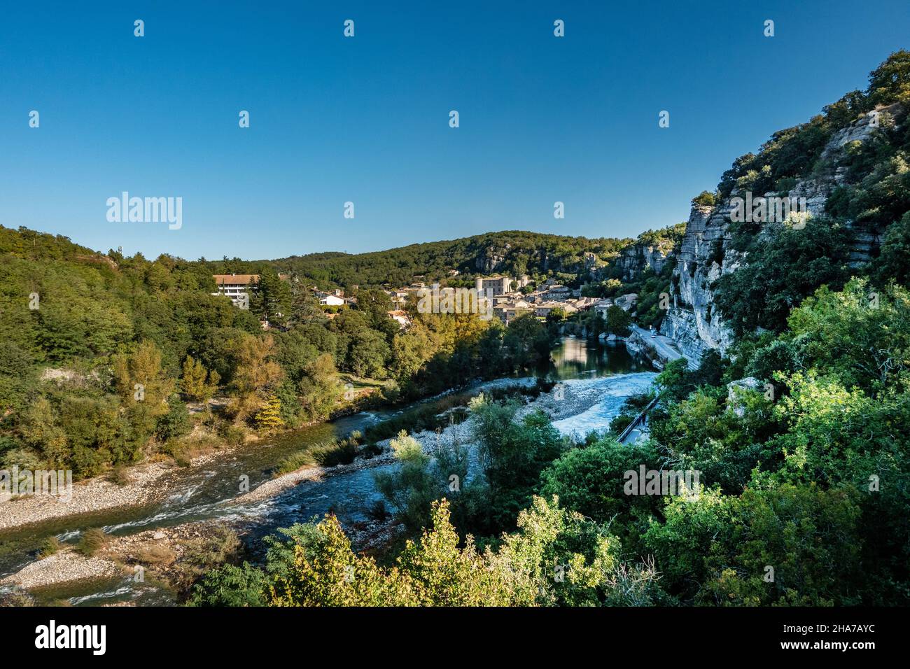 Viaduc de Vogüé, Francia Foto Stock