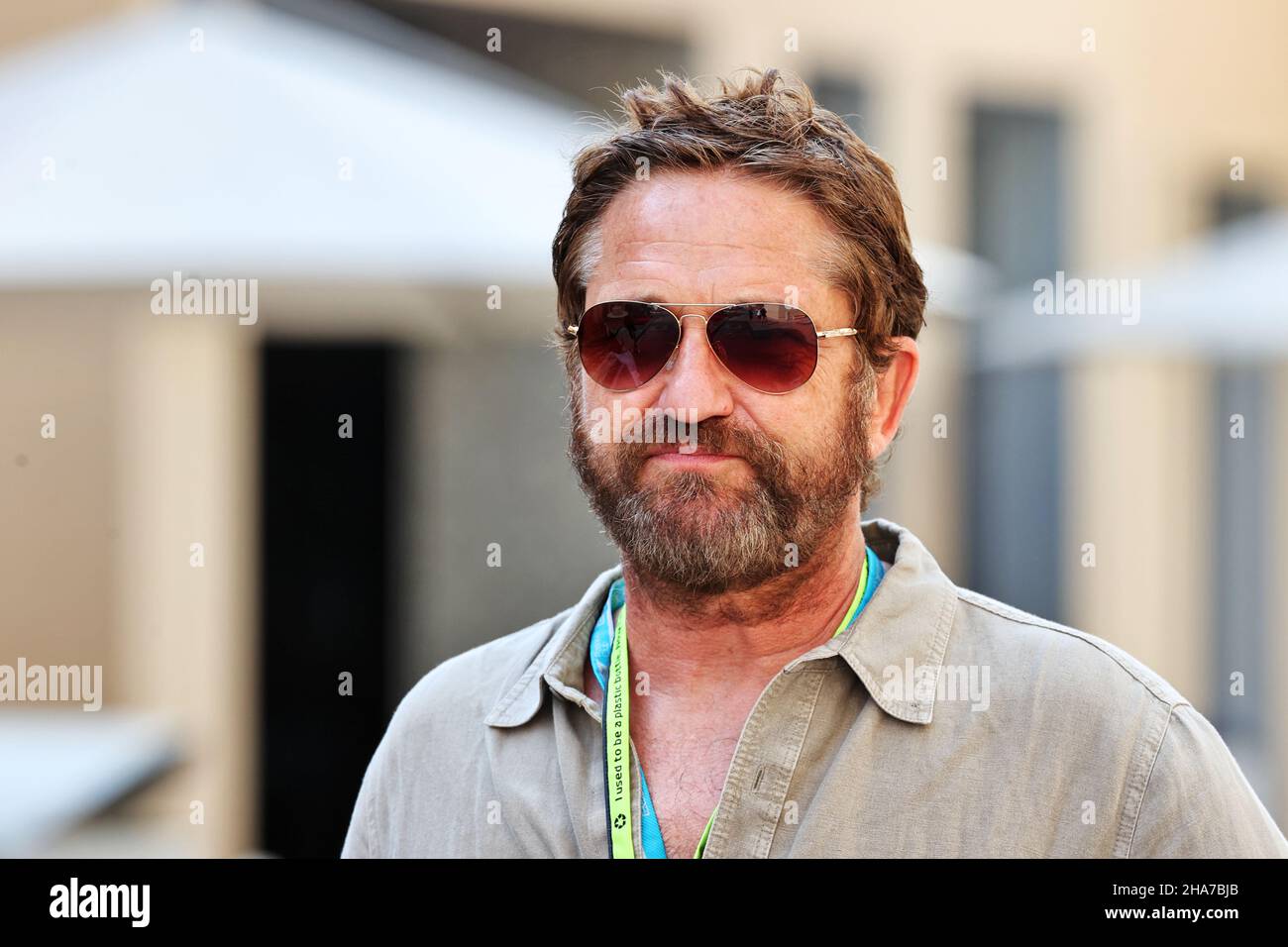 Abu Dhabi, Emirati Arabi Uniti. 11th dicembre 2021. Gerard Butler (GBR) attore. 11.12.2021. Formula 1 World Championship, Rd 22, Gran Premio di Abu Dhabi, Yas Marina Circuit, Abu Dhabi, Qualifiche Day. Il credito fotografico dovrebbe essere: XPB/Press Association Images. Credit: XPB Images Ltd/Alamy Live News Foto Stock