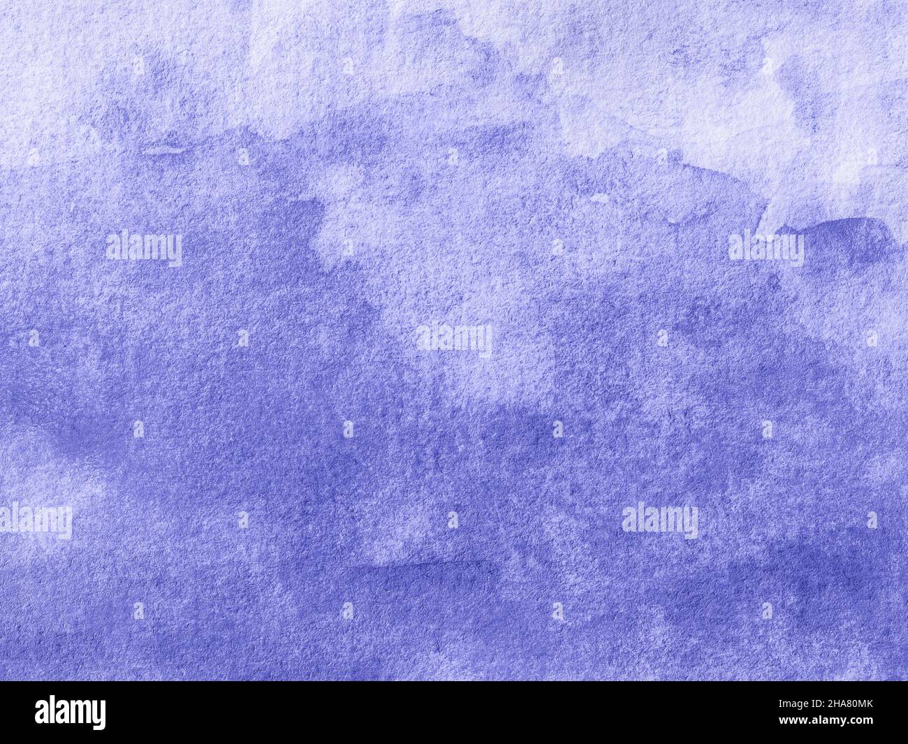 Colore dimostrativo di 2022 anni molto Peri. Sfondo acquerello viola. Sfondo sfumato viola astratto con spazio di copia per il disegno Foto Stock