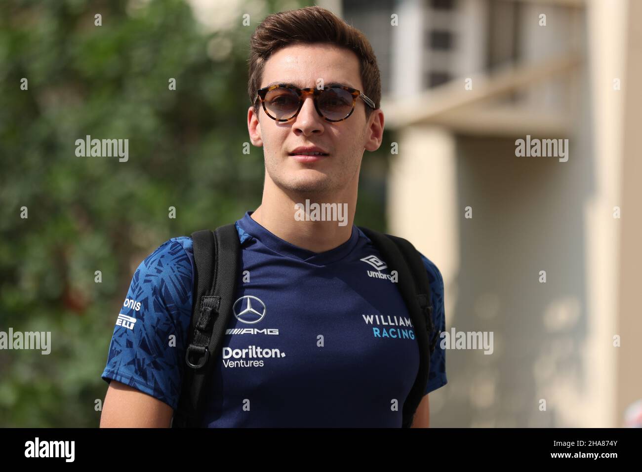 11th dicembre 2021; Yas Marina Circuit, Abu Dhabi, Emirati Arabi Uniti: FIA Abu Dhabi F1 Grand Prix Qualification Day: Williams Racing, George Russell Foto Stock