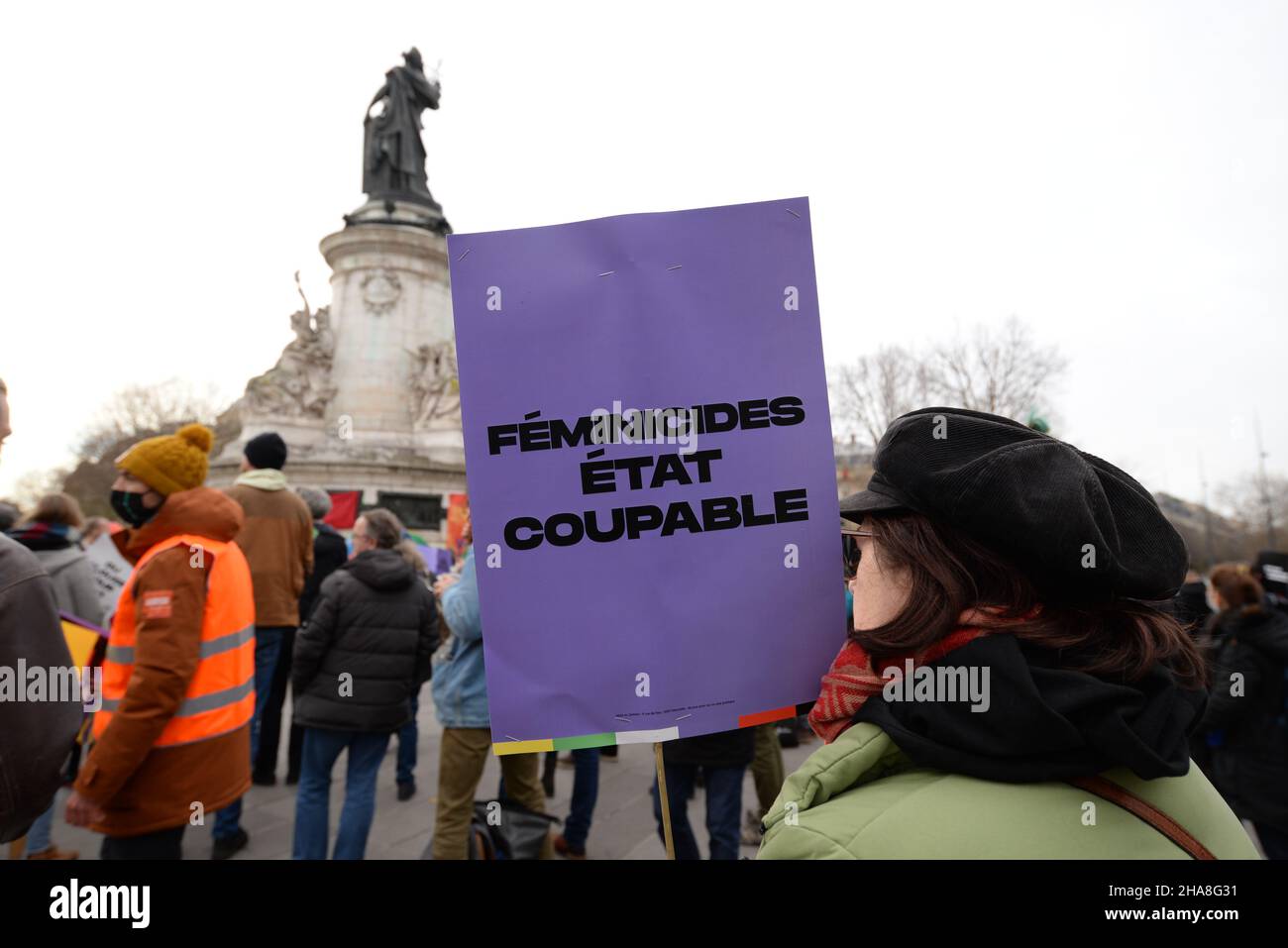 Riunirsi a Parigi del fronte ecologico popolare, scegliere il candidato di Unione della sinistra per presidenziale 2022, e lasciare il productivist Foto Stock