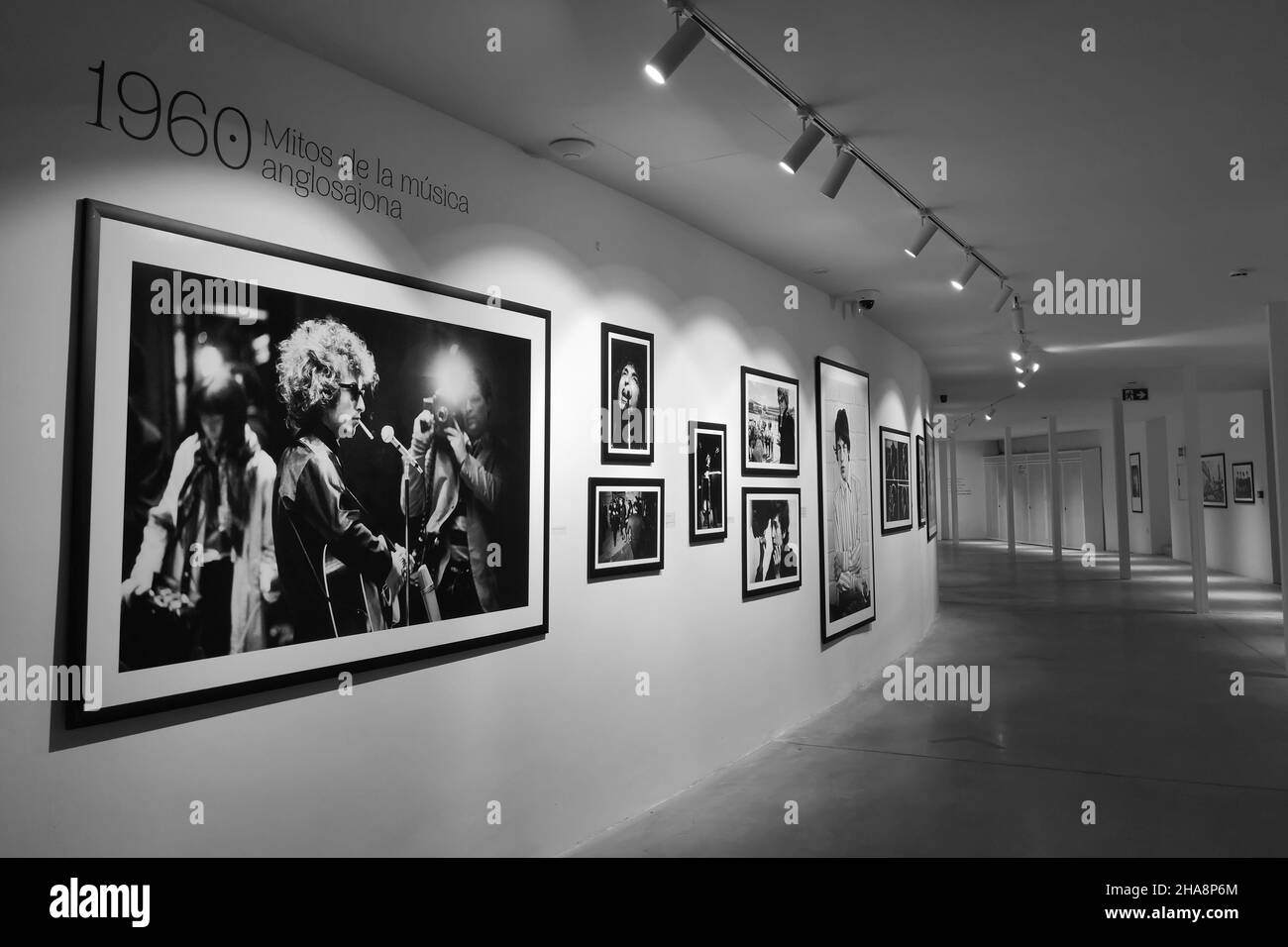 Mostra fotografica di Jean-Marie Périer al Centro Culturale la Malagueta, Malaga, Andalusia, Spagna. Foto Stock