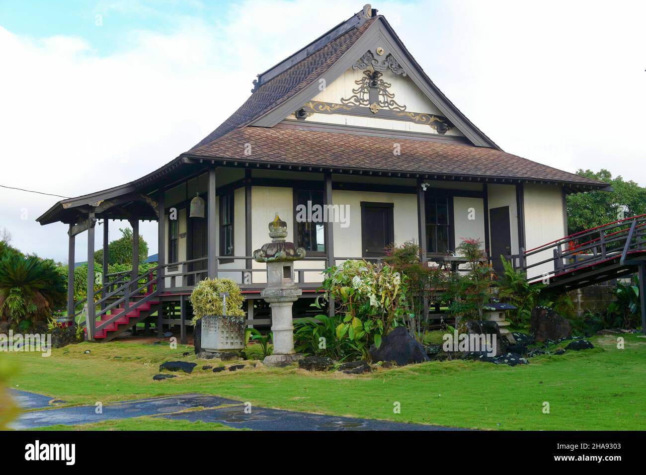 Missione di Jodo a Koloa a Kauai, Hawaii Foto Stock