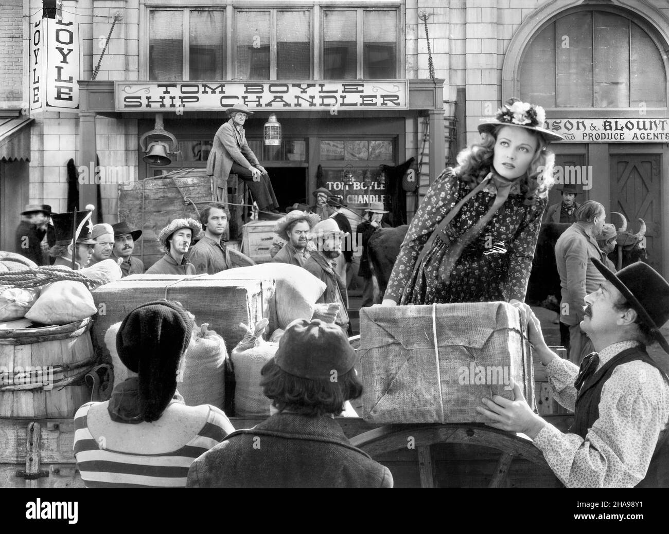 June Lang, in set of the Film, 'Captain Fury', United Artists, 1939 Foto Stock