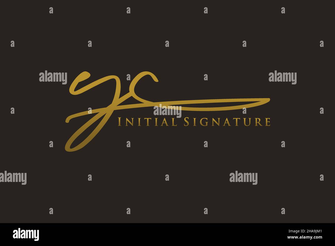 Modello di logo YC Letter Signature Logo elegante. Disegno a mano Calligraphy Lettering Vector Illustration. Illustrazione Vettoriale