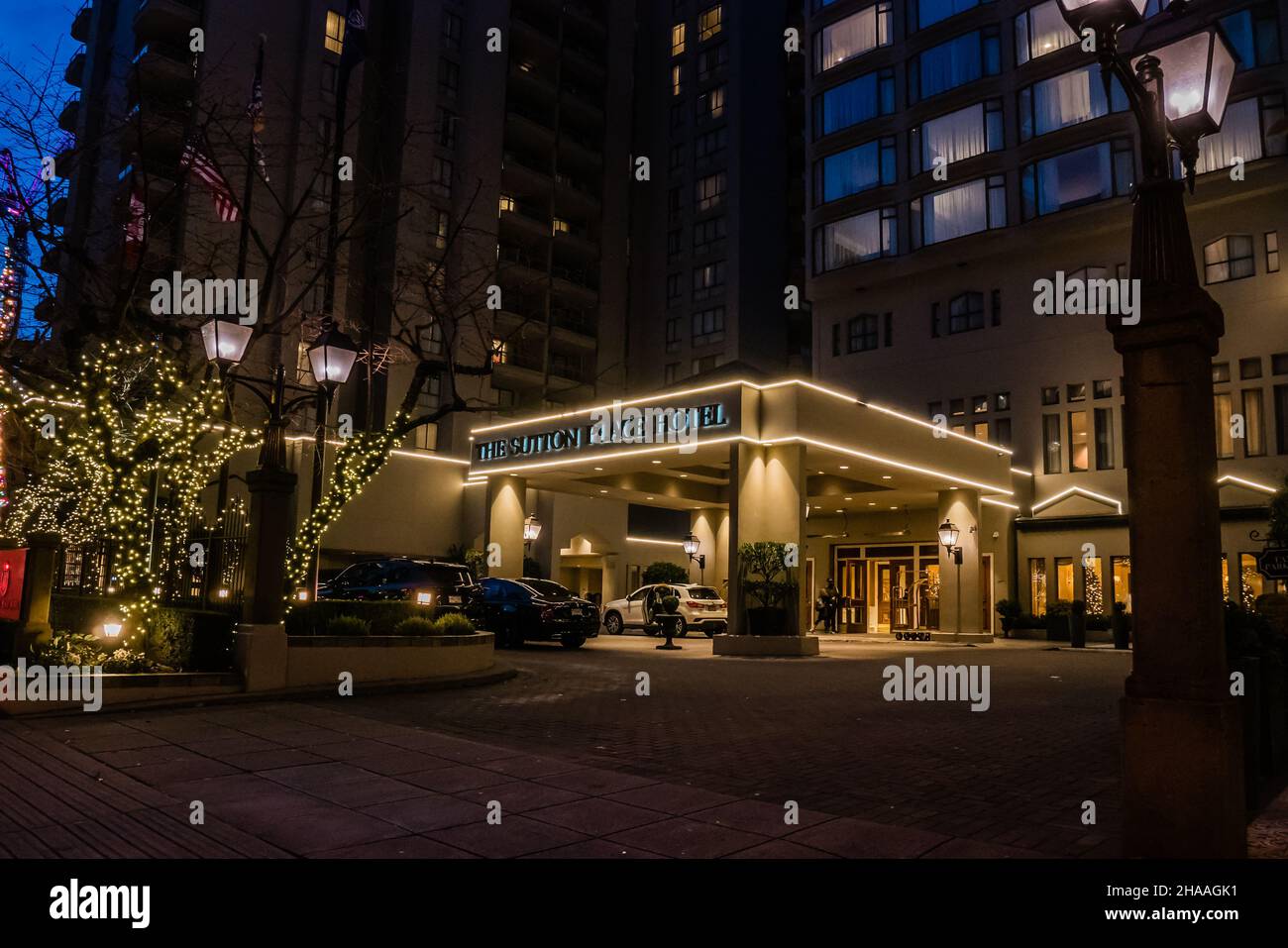 vancouver downtown sutton place hotel Foto Stock