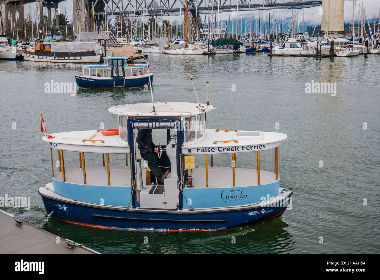 vancouver granville island traghetto Foto Stock