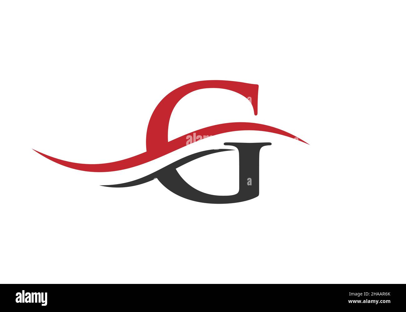 G modello vettoriale di progettazione logo. Logo lettera iniziale G per l'identità aziendale e aziendale Illustrazione Vettoriale