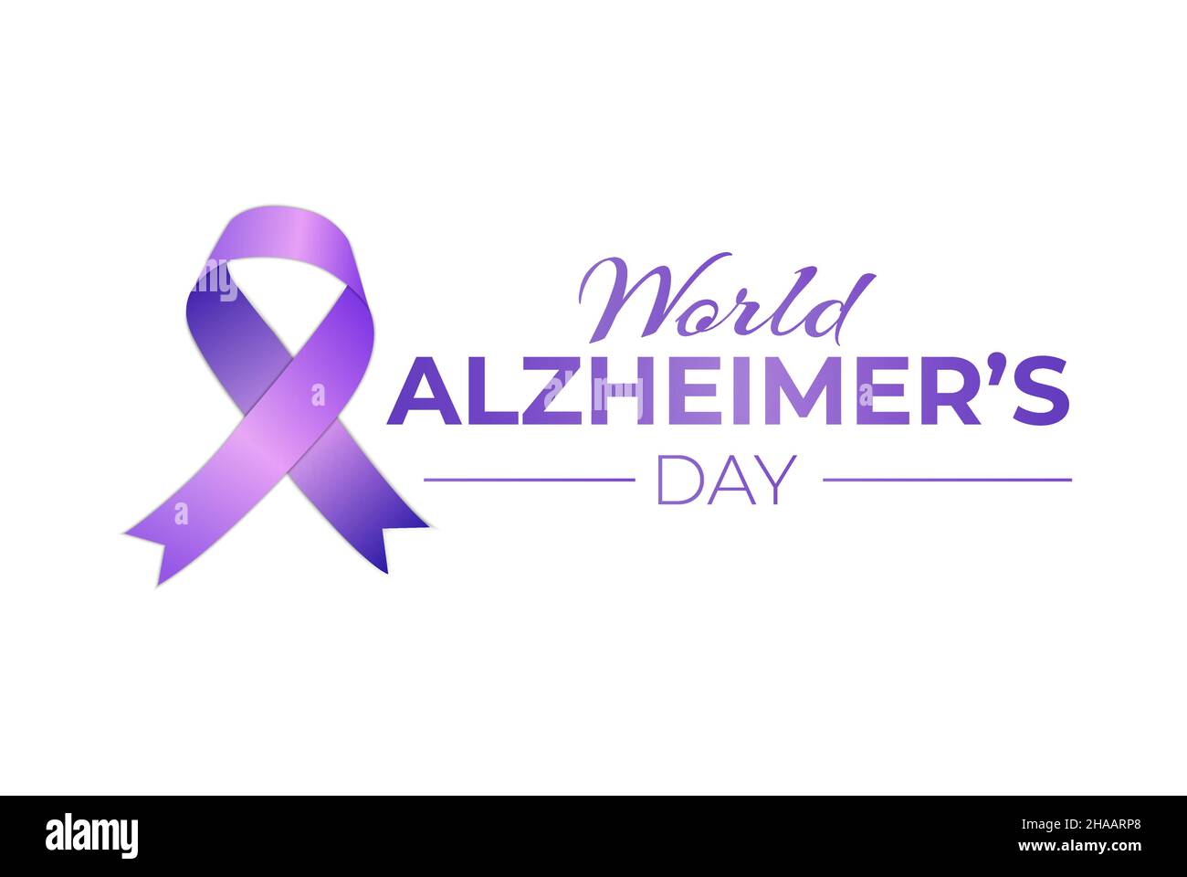 Giornata mondiale di Alzheimer icona del logo isolato Illustrazione Vettoriale
