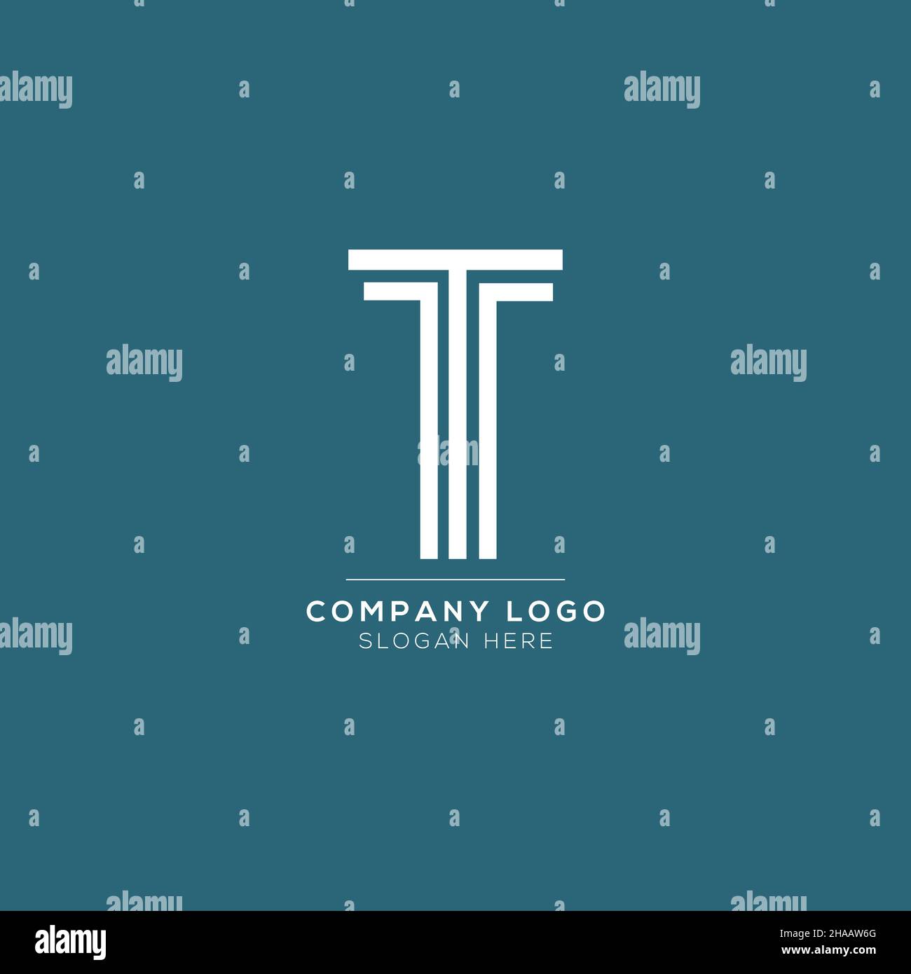 Logo lettera iniziale Premium Vector T per il branding di lusso. Design elegante ed elegante per la vostra azienda Elite. Illustrazione Vettoriale