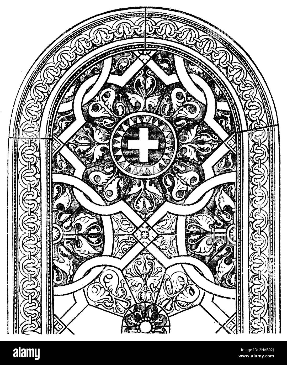 Moquette modello, 13th secolo, , (storia architettonica Foto Stock