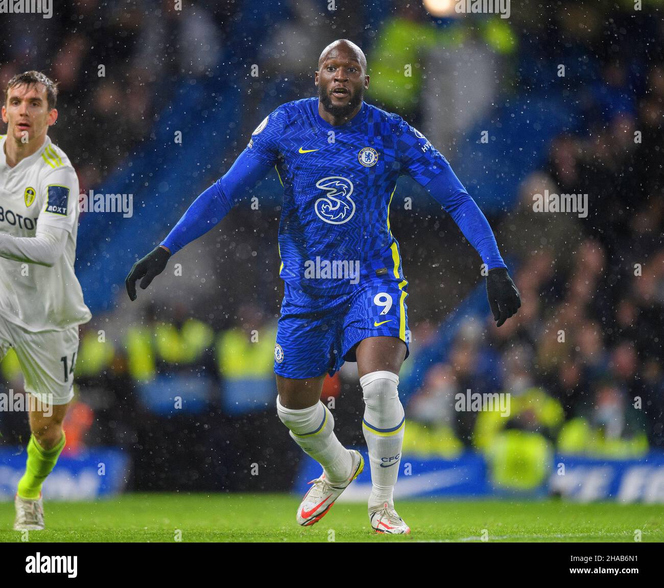 11 dicembre - Chelsea contro Leeds United - Premier League - Stamford Bridge Romelu Lukaku durante la partita della Premier League a Stamford Bridge. Picture Credit : © Mark Pain / Alamy Live News Foto Stock