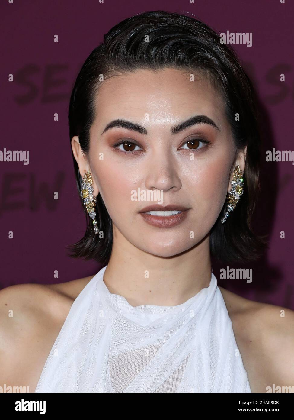 BEVERLY HILLS, LOS ANGELES, CALIFORNIA, USA - 11 DICEMBRE: L'attrice britannica Jessica Henwick arriva al 19th annuale indimenticabile Gala Asian American Awards, che si tiene presso il Beverly Hilton Hotel il 11 dicembre 2021 a Beverly Hills, Los Angeles, California, Stati Uniti. (Foto di Xavier Collin/Image Press Agency) Foto Stock