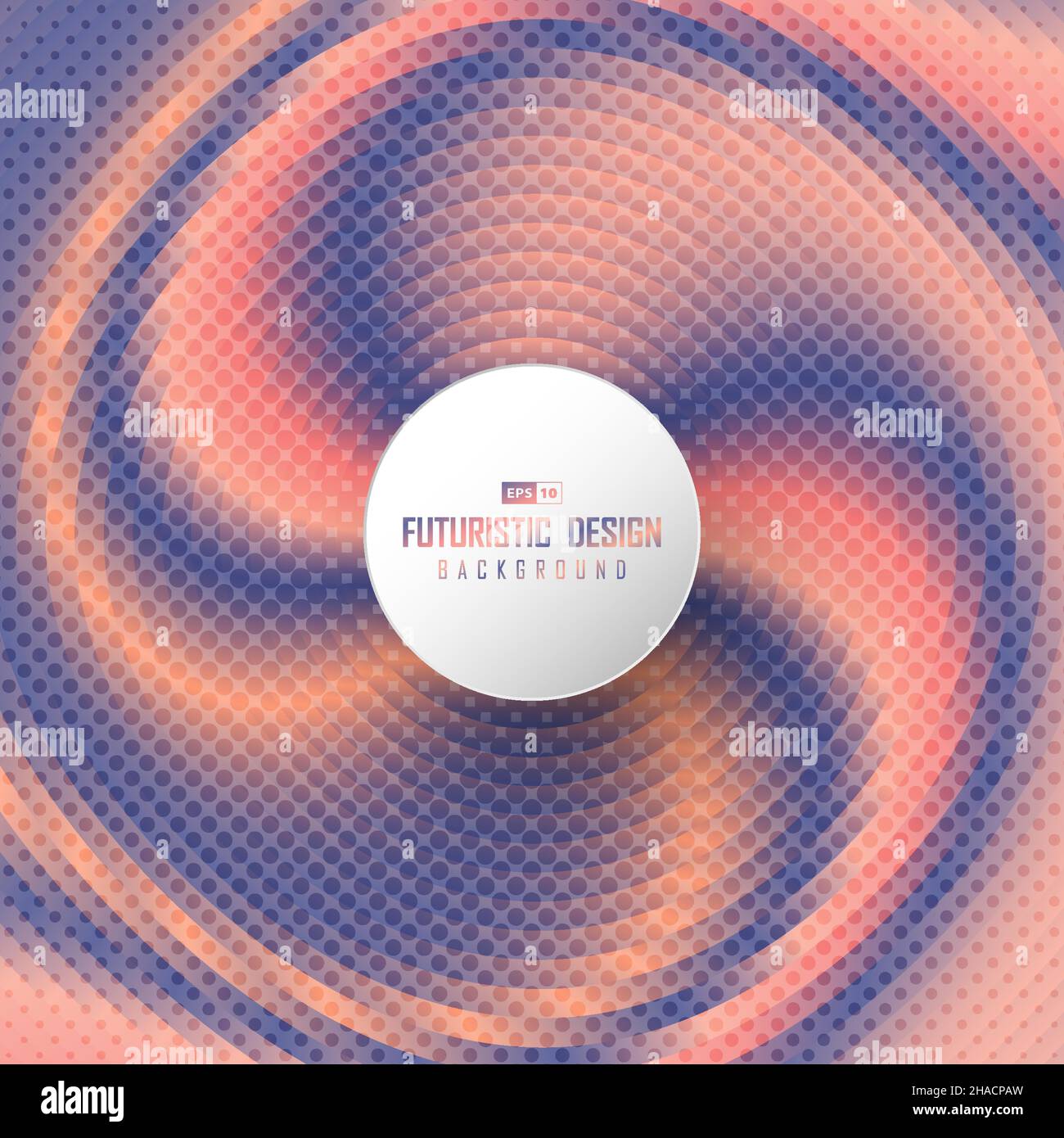 Sfumatura astratta colorful swirl del design della copertina del modello di linea. Sovrapposizione per lo spazio di copia dello sfondo del testo. Illustrazione Vettoriale