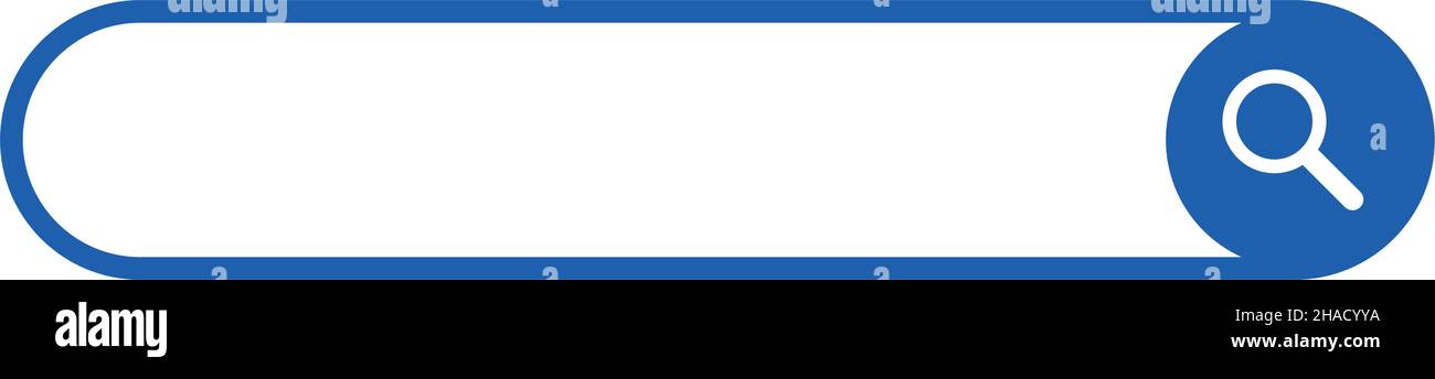 Icona casella di ricerca personalizzabile con campo di immissione. Illustrazione Vettoriale
