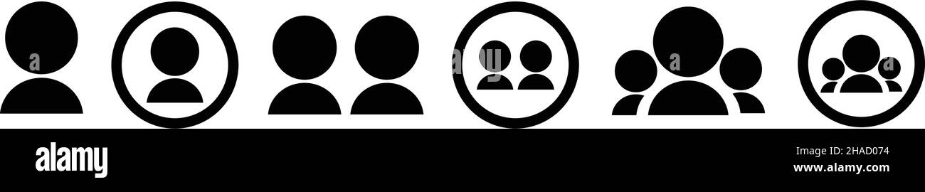 Icona utente rappresentata dall'account, ecc. Illustrazione Vettoriale