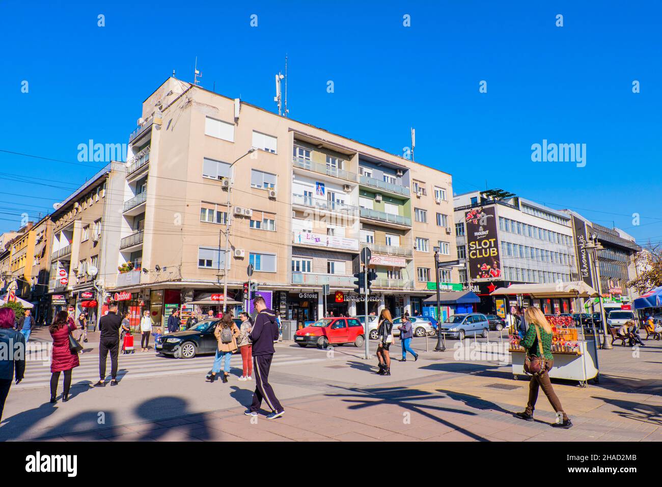 Nikole Pašića, a Obrenovićeva, Niš, Serbia Foto Stock