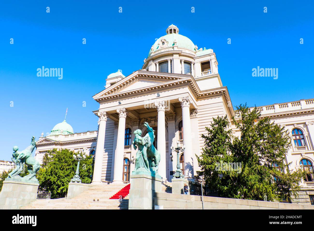 Assemblea Nazionale della Repubblica di Serbia, Belgrado, Serbia Foto Stock