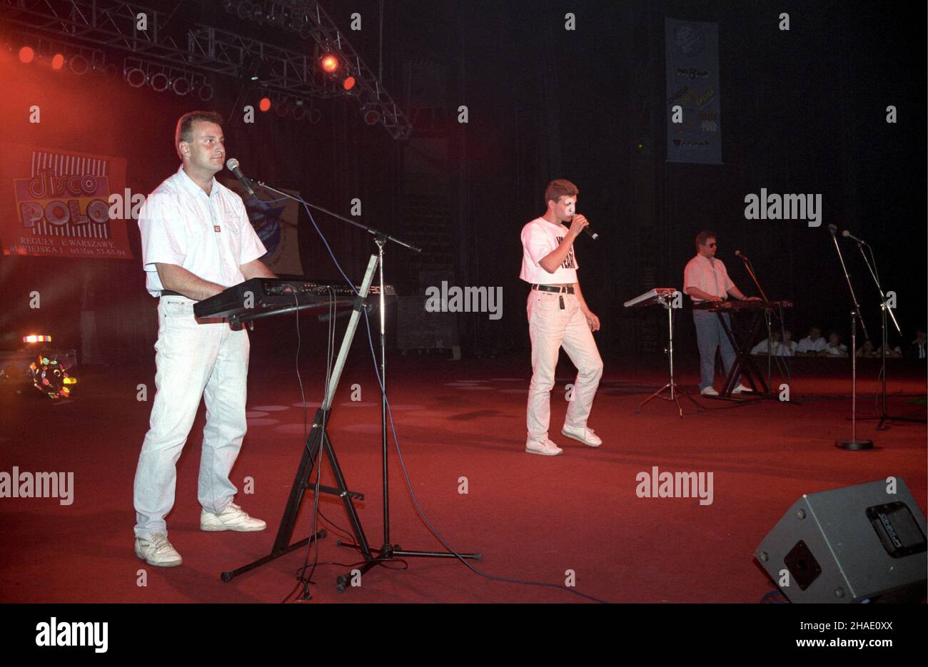 Katowice, 1995-06-11. Polo discoteca Koncert muzyki. NZ. Vabank. ppr PAP/Roman Koszowski Foto Stock